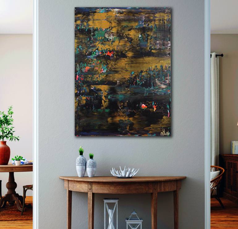 Original Abstract Expressionism Abstract Painting by Nestor Toro