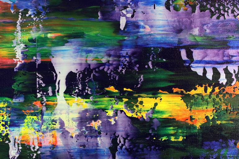 Original Abstract Expressionism Abstract Painting by Nestor Toro