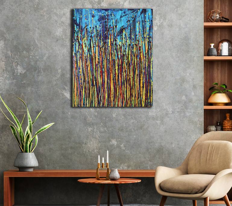 Original Abstract Nature Painting by Nestor Toro