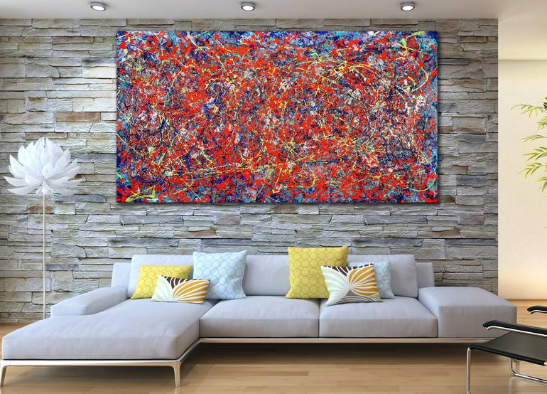 Original Abstract Expressionism Abstract Painting by Nestor Toro