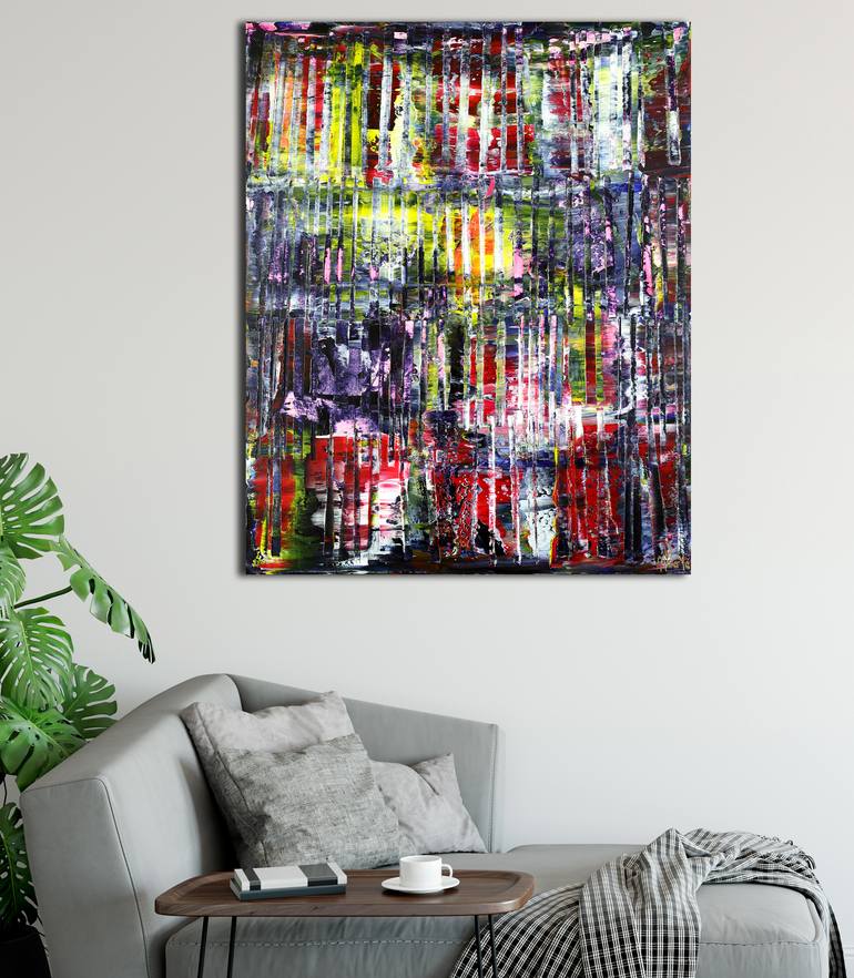 Original Abstract Expressionism Abstract Painting by Nestor Toro