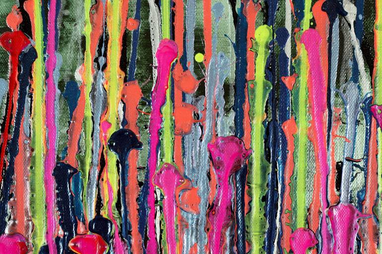 Original Abstract Expressionism Abstract Painting by Nestor Toro