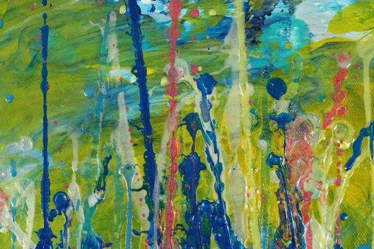 Original Abstract Expressionism Nature Painting by Nestor Toro