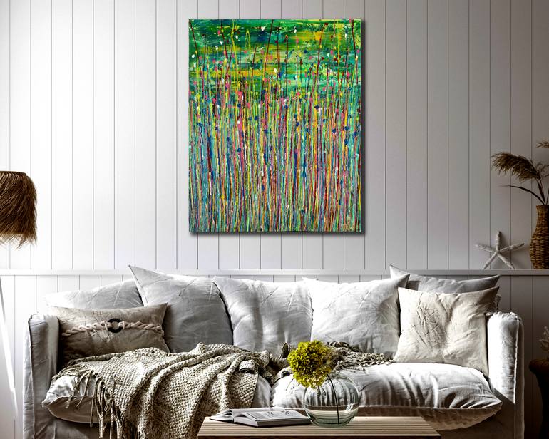 Original Abstract Expressionism Abstract Painting by Nestor Toro