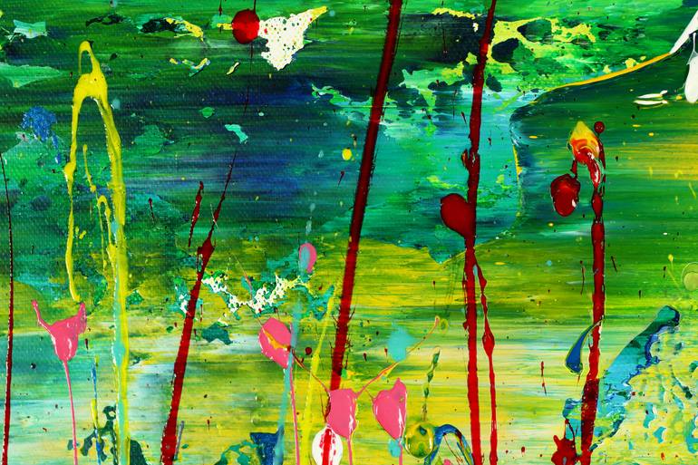 Original Abstract Expressionism Abstract Painting by Nestor Toro