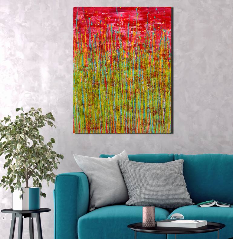 Original Abstract Expressionism Abstract Painting by Nestor Toro