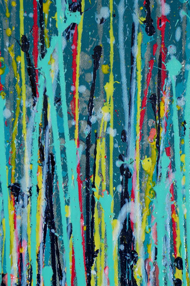 Original Abstract Expressionism Nature Painting by Nestor Toro