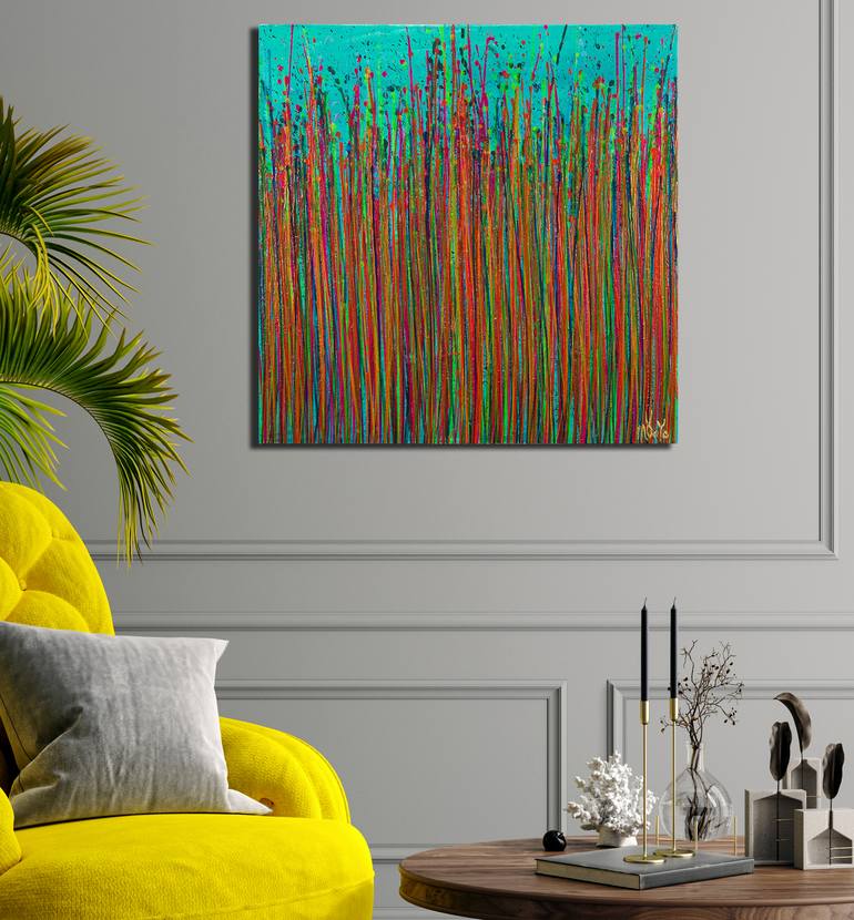 Original Abstract Expressionism Abstract Painting by Nestor Toro