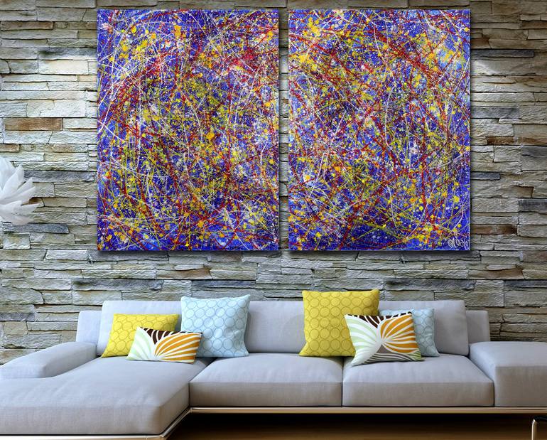 Original Abstract Painting by Nestor Toro