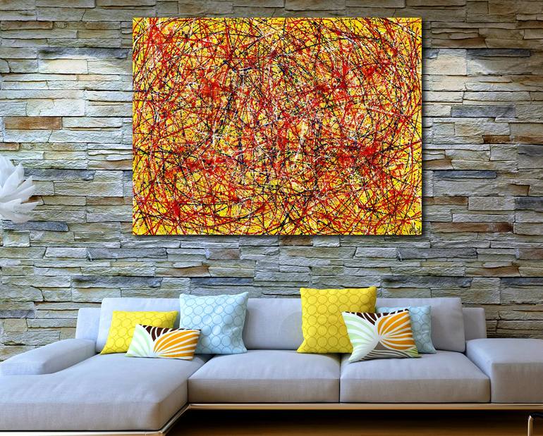 Original Abstract Expressionism Abstract Painting by Nestor Toro