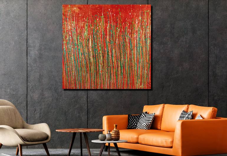 Original Abstract Expressionism Abstract Painting by Nestor Toro