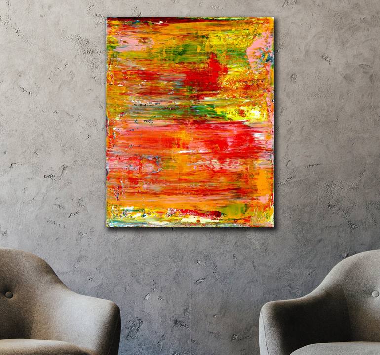 Original Abstract Expressionism Abstract Painting by Nestor Toro