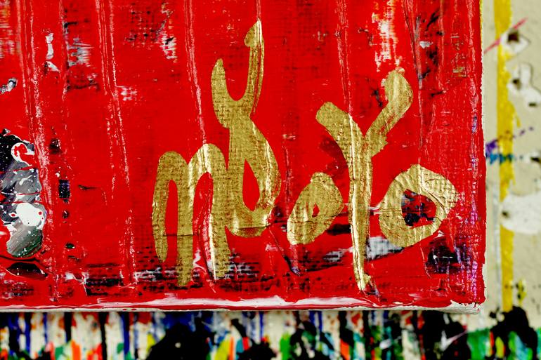 Original Abstract Geometric Painting by Nestor Toro