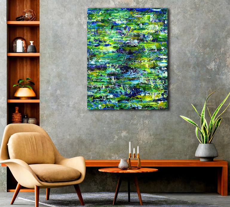 Original Abstract Expressionism Abstract Painting by Nestor Toro