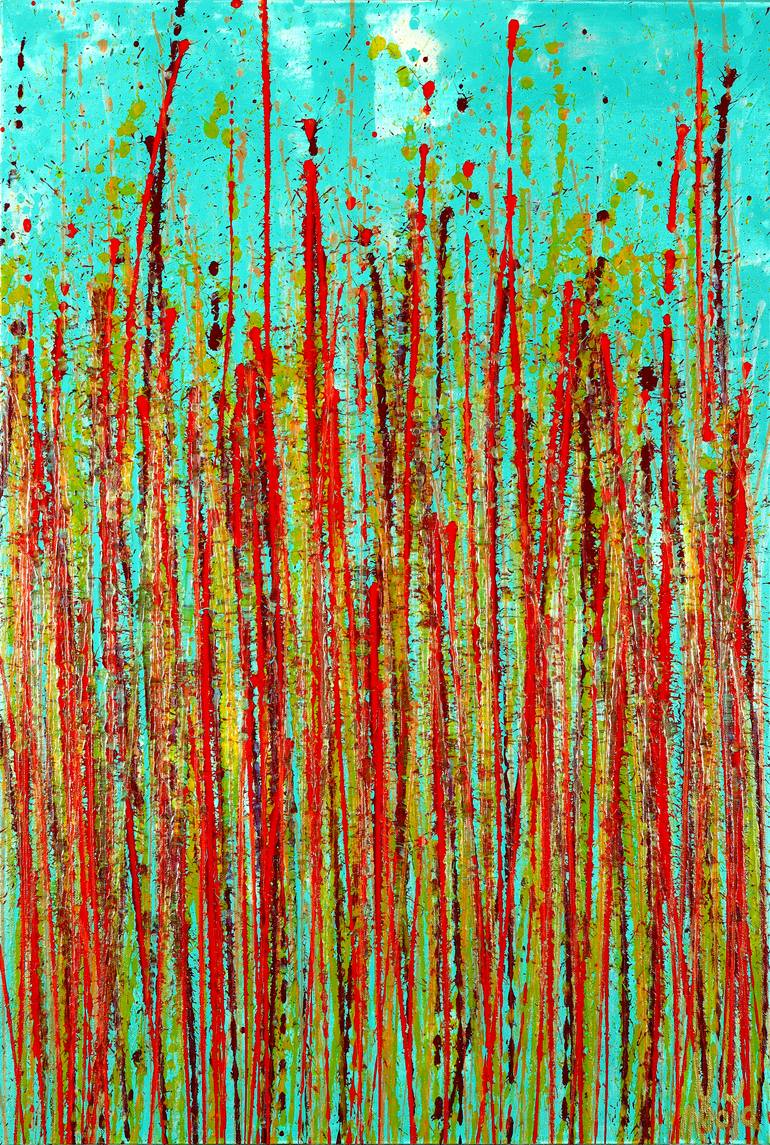 Original Abstract Expressionism Abstract Painting by Nestor Toro