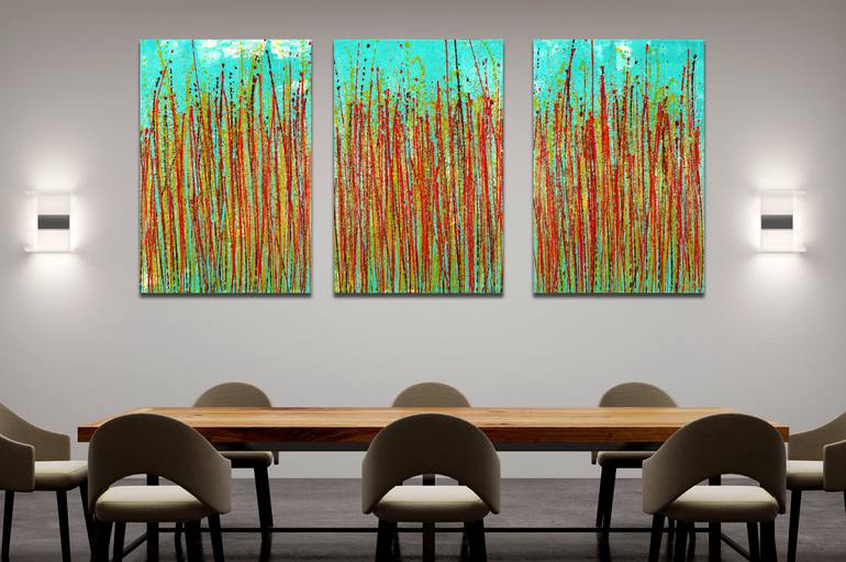 Original Abstract Expressionism Abstract Painting by Nestor Toro