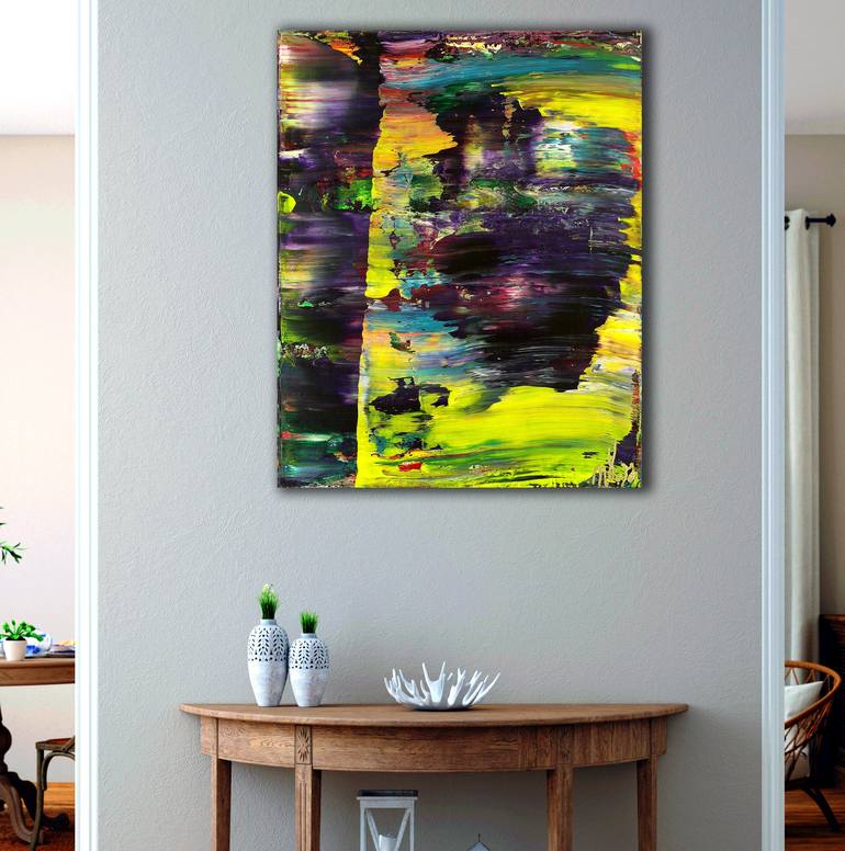 Original Abstract Expressionism Abstract Painting by Nestor Toro