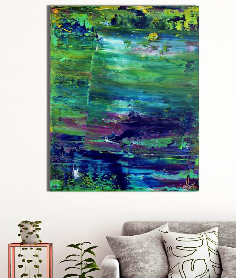 Original Abstract Nature Painting by Nestor Toro