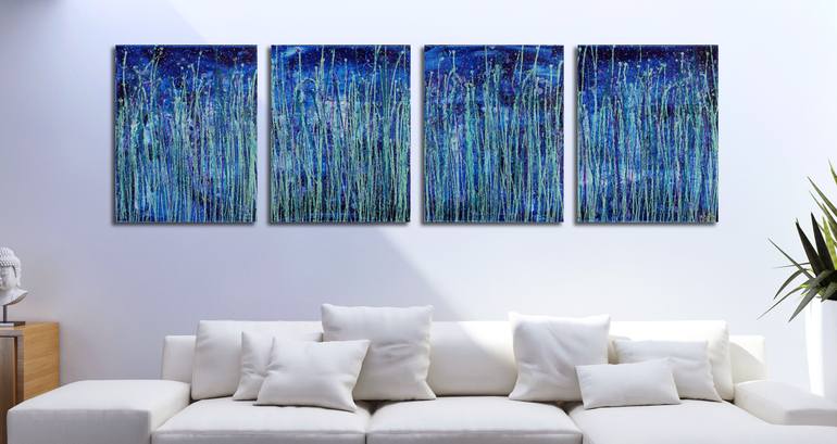 Original Abstract Expressionism Abstract Painting by Nestor Toro