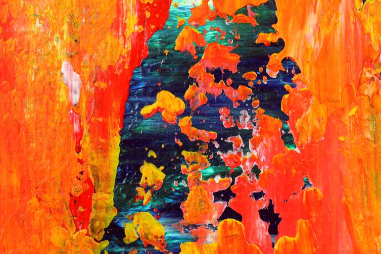 Original Abstract Expressionism Abstract Painting by Nestor Toro