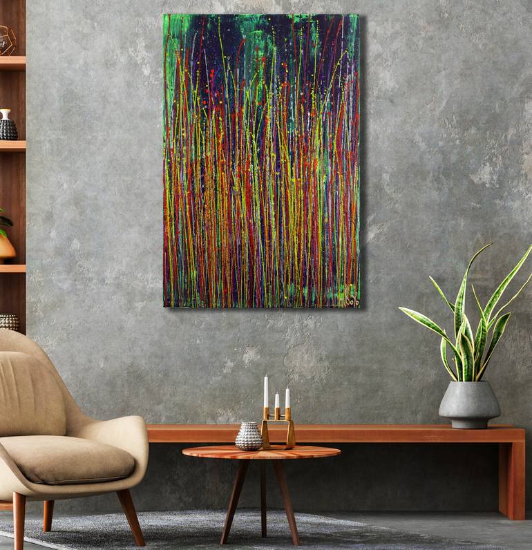 Original Abstract Nature Painting by Nestor Toro