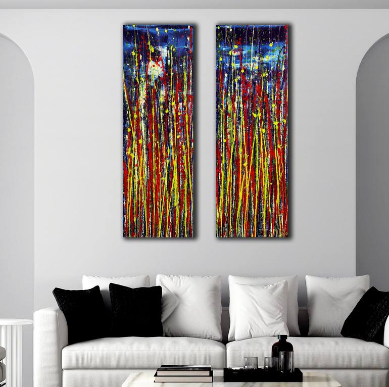 Original Abstract Painting by Nestor Toro