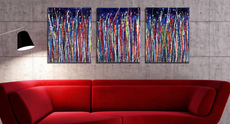 Original Abstract Expressionism Abstract Painting by Nestor Toro