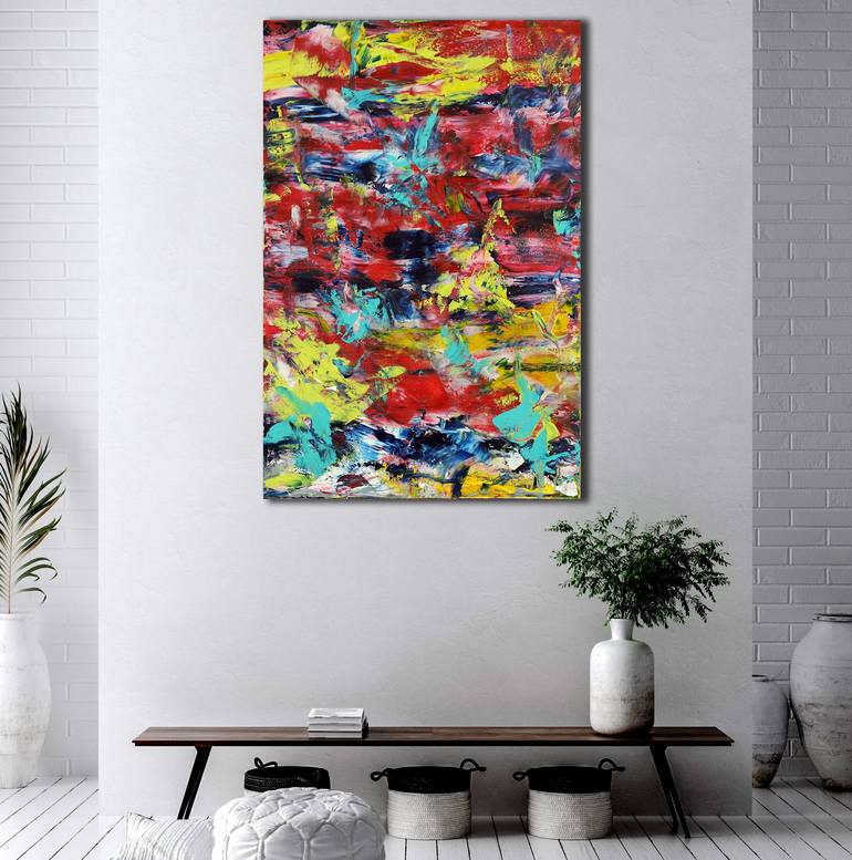 Original Abstract Painting by Nestor Toro