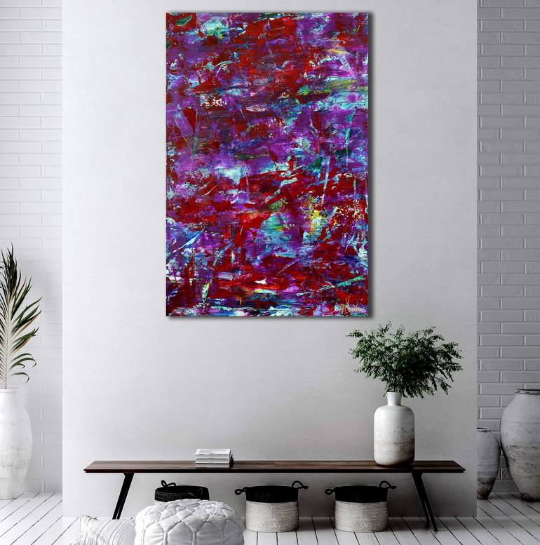 Original Abstract Expressionism Abstract Painting by Nestor Toro