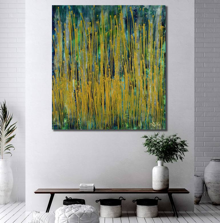 Original Abstract Nature Painting by Nestor Toro