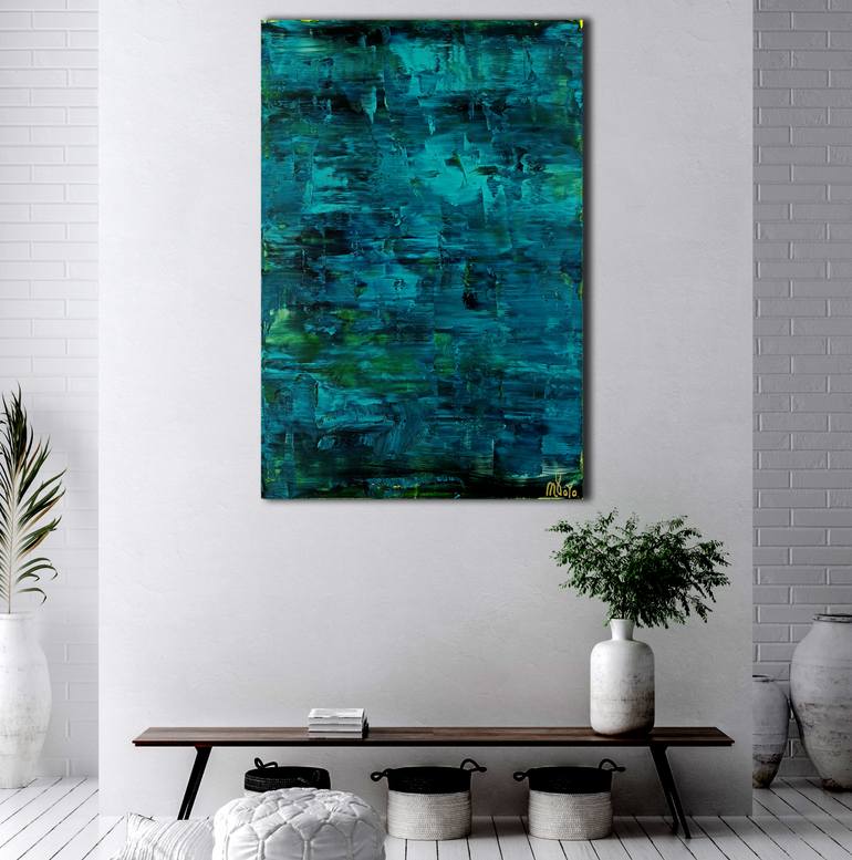 Original Abstract Expressionism Abstract Painting by Nestor Toro
