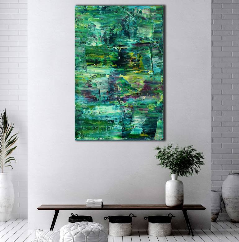Original Abstract Expressionism Nature Painting by Nestor Toro
