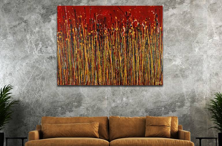 Original Abstract Expressionism Abstract Painting by Nestor Toro