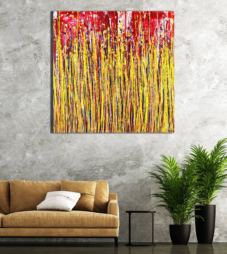 Original Abstract Expressionism Abstract Painting by Nestor Toro