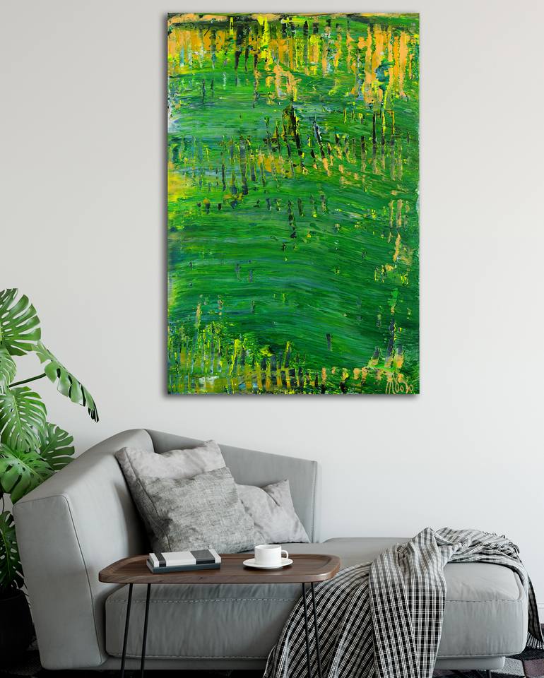 Original Abstract Nature Painting by Nestor Toro