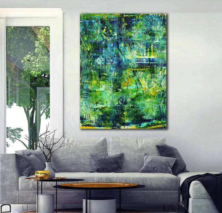 Original Abstract Nature Painting by Nestor Toro