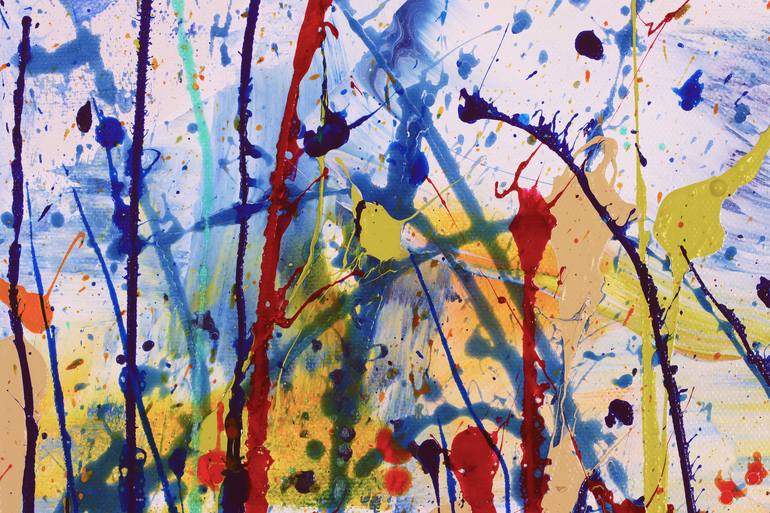 Original Abstract Expressionism Abstract Painting by Nestor Toro