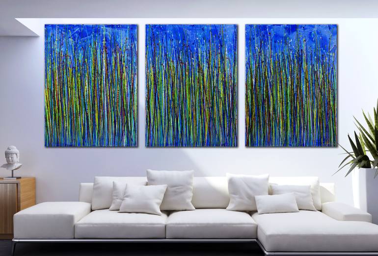 Original Abstract Expressionism Abstract Painting by Nestor Toro
