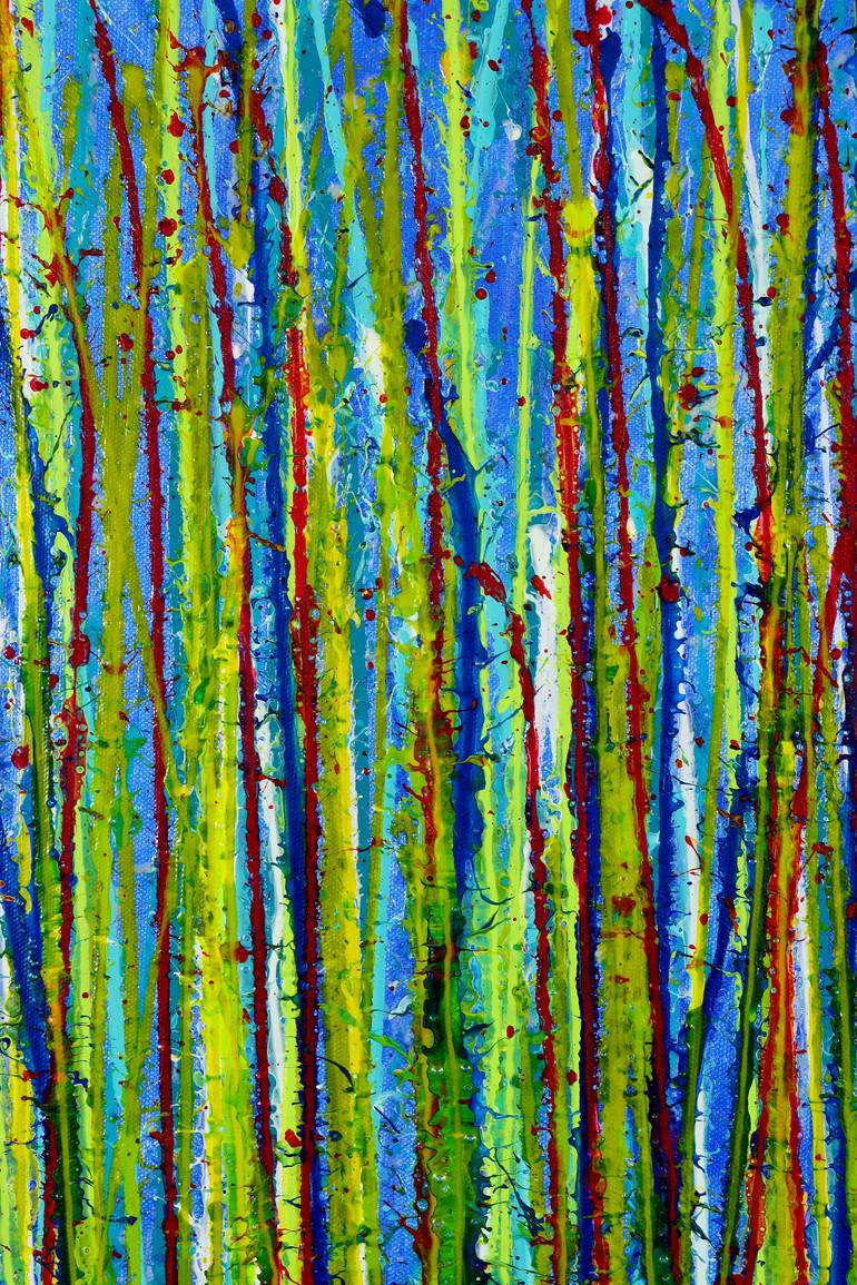 Original Abstract Expressionism Abstract Painting by Nestor Toro