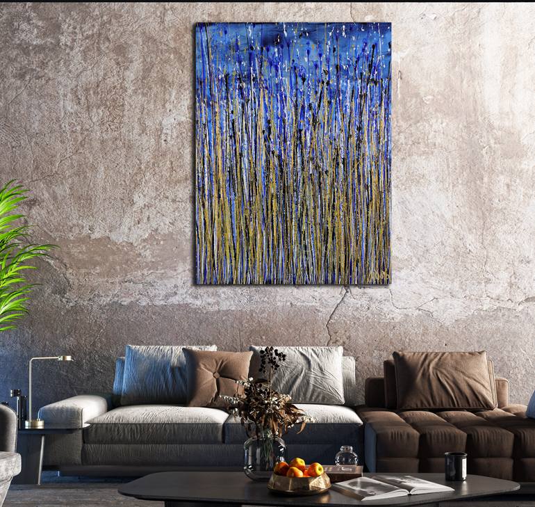 Original Abstract Expressionism Abstract Painting by Nestor Toro