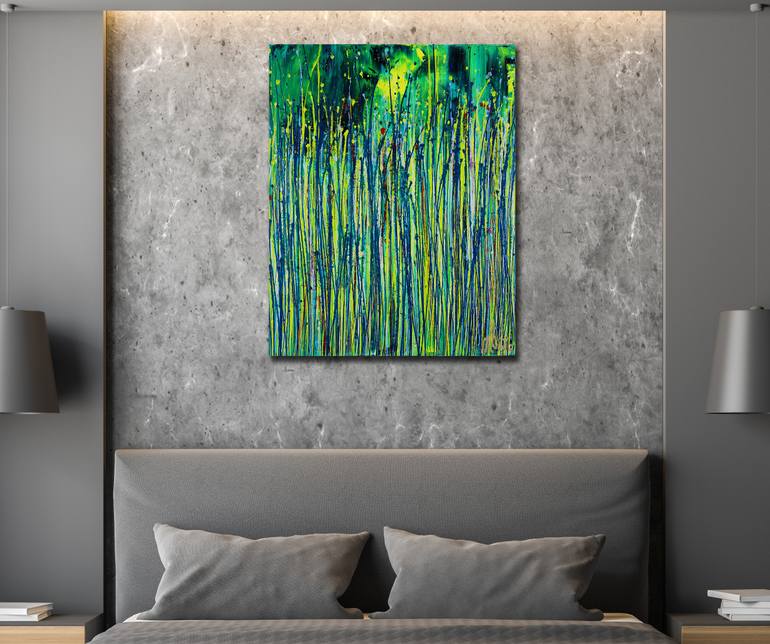 Original Abstract Nature Painting by Nestor Toro