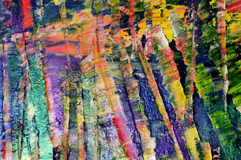 Original Abstract Expressionism Travel Painting by Nestor Toro