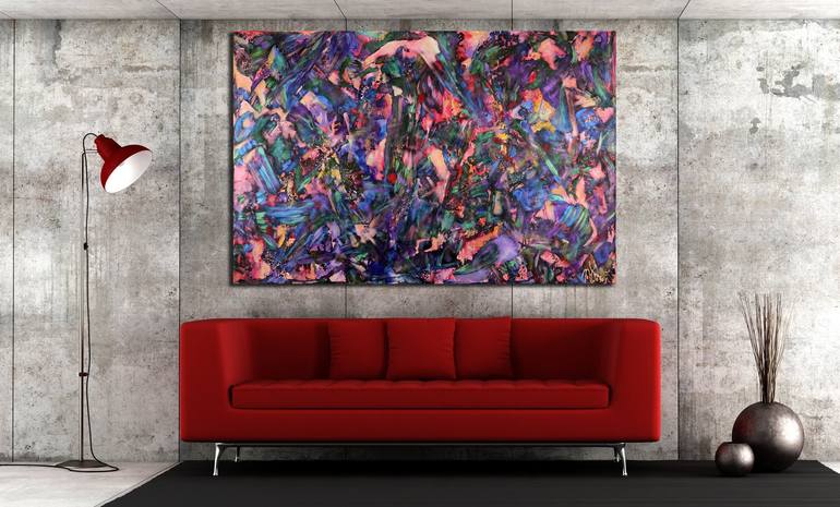 Original Abstract Painting by Nestor Toro