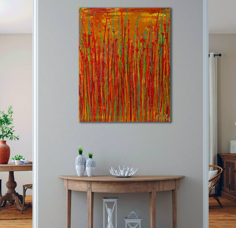 Original Abstract Nature Painting by Nestor Toro