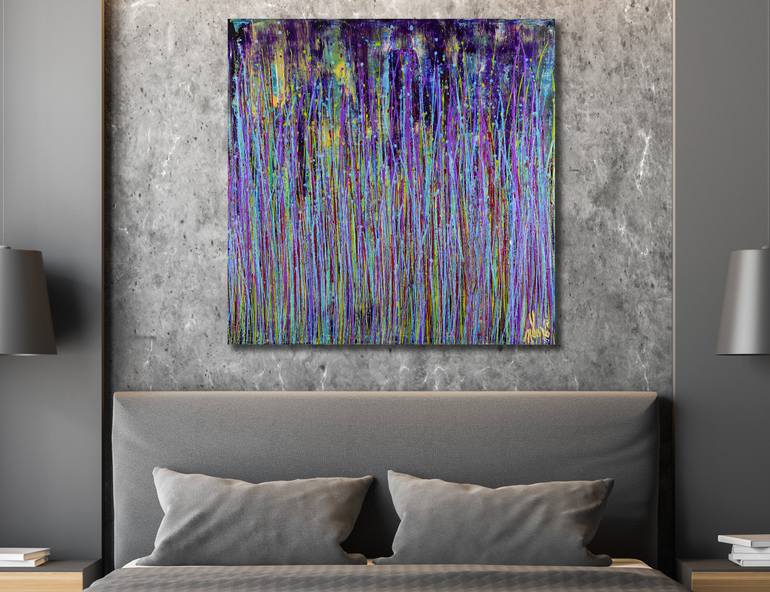 Original Abstract Expressionism Abstract Painting by Nestor Toro