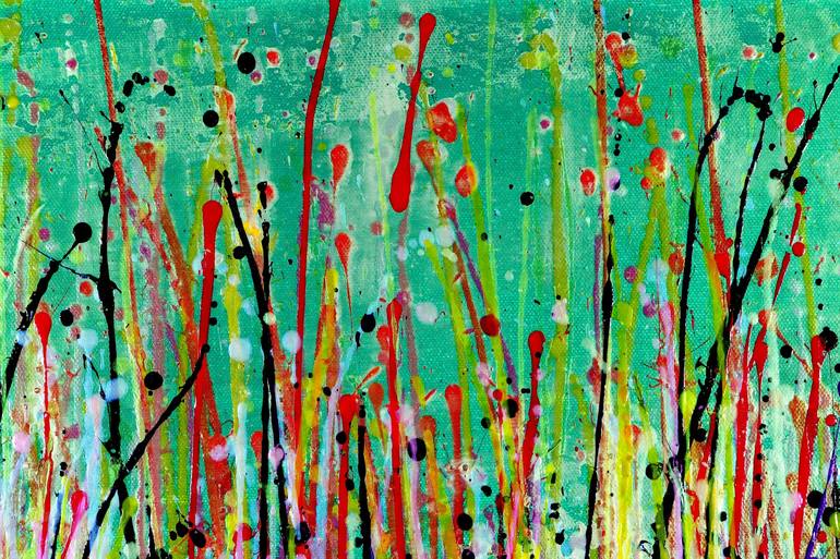 Original Fine Art Abstract Painting by Nestor Toro