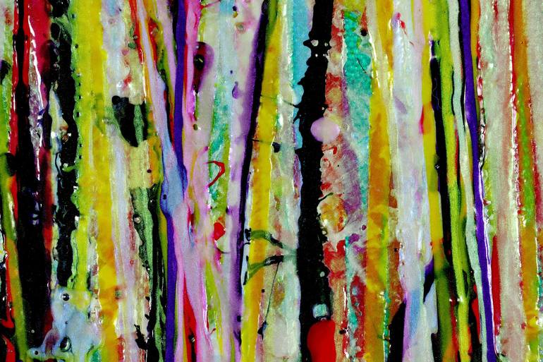 Original Fine Art Abstract Painting by Nestor Toro