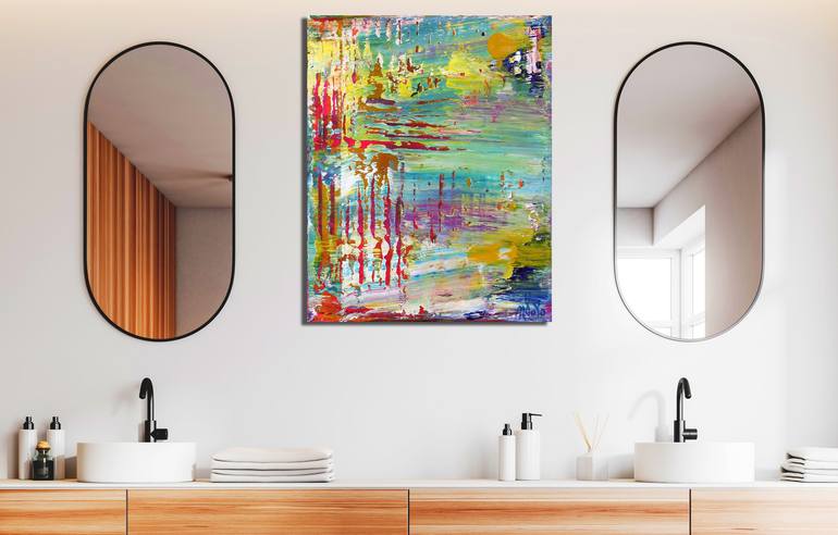 Original Contemporary Abstract Painting by Nestor Toro