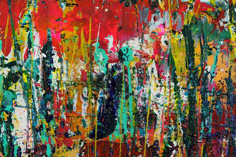 Original Abstract Expressionism Abstract Painting by Nestor Toro