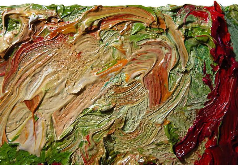 Original Abstract Expressionism Portrait Painting by David Padworny